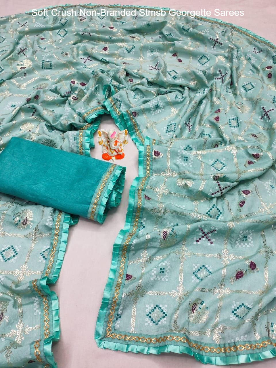 Soft Crush Non-Branded Stmsb Georgette Sarees