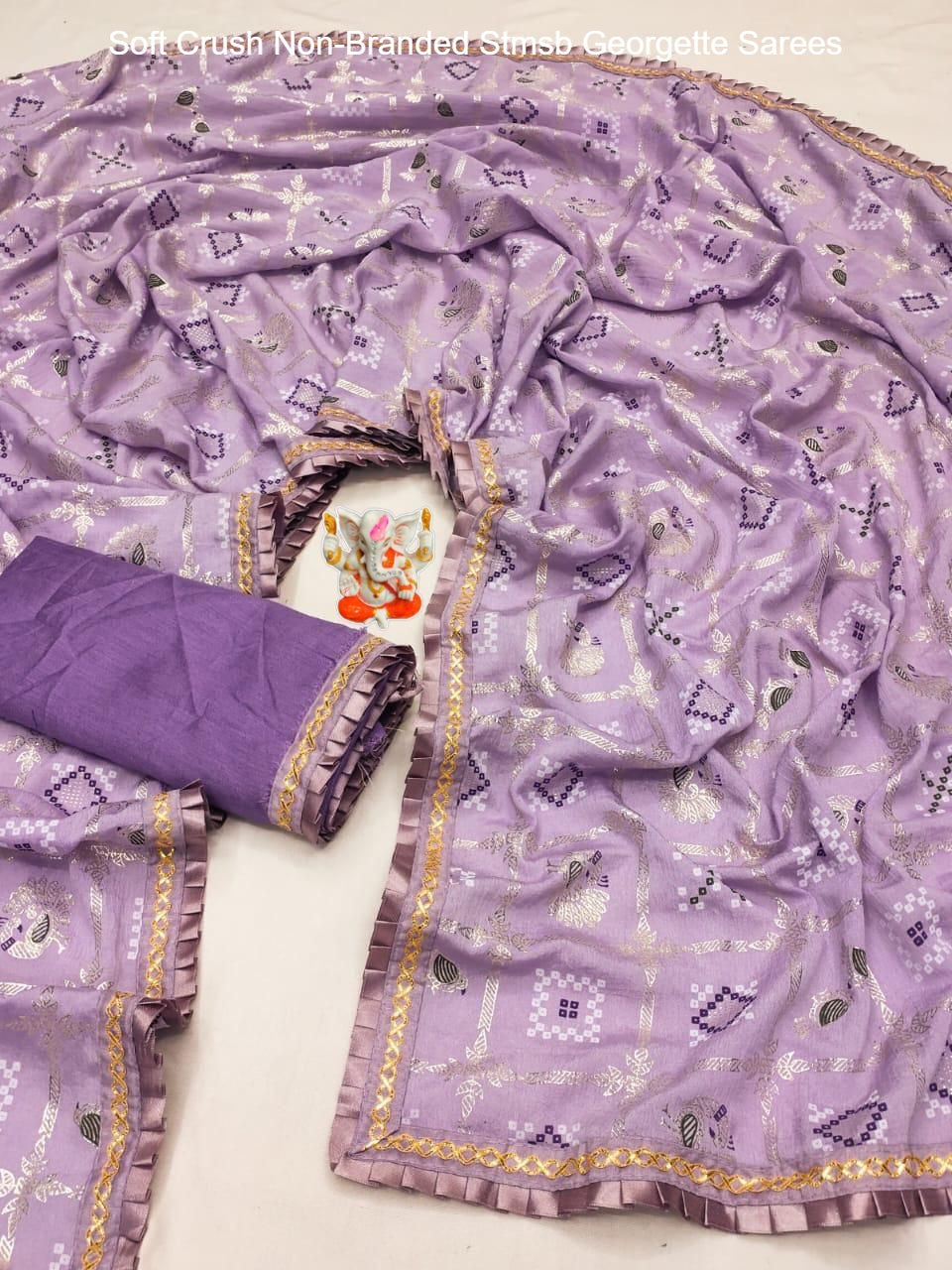 Soft Crush Non-Branded Stmsb Georgette Sarees