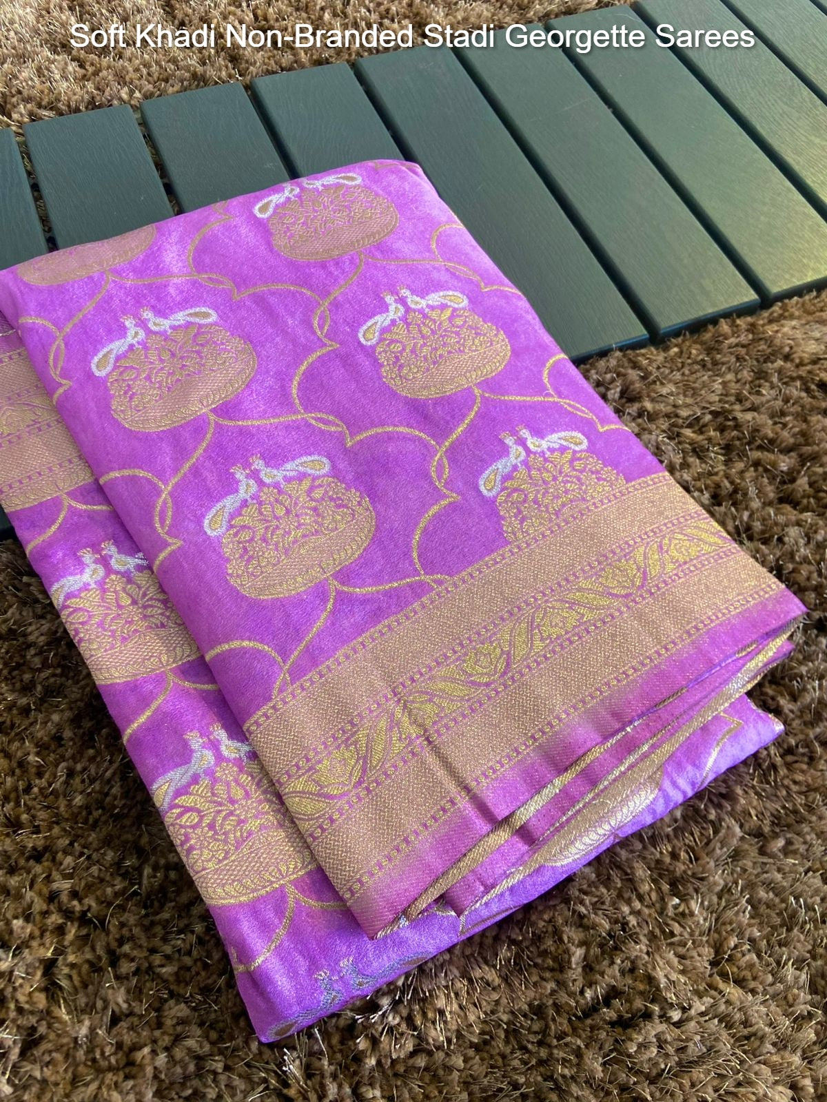 Soft Khadi Non-Branded Stadi Georgette Sarees