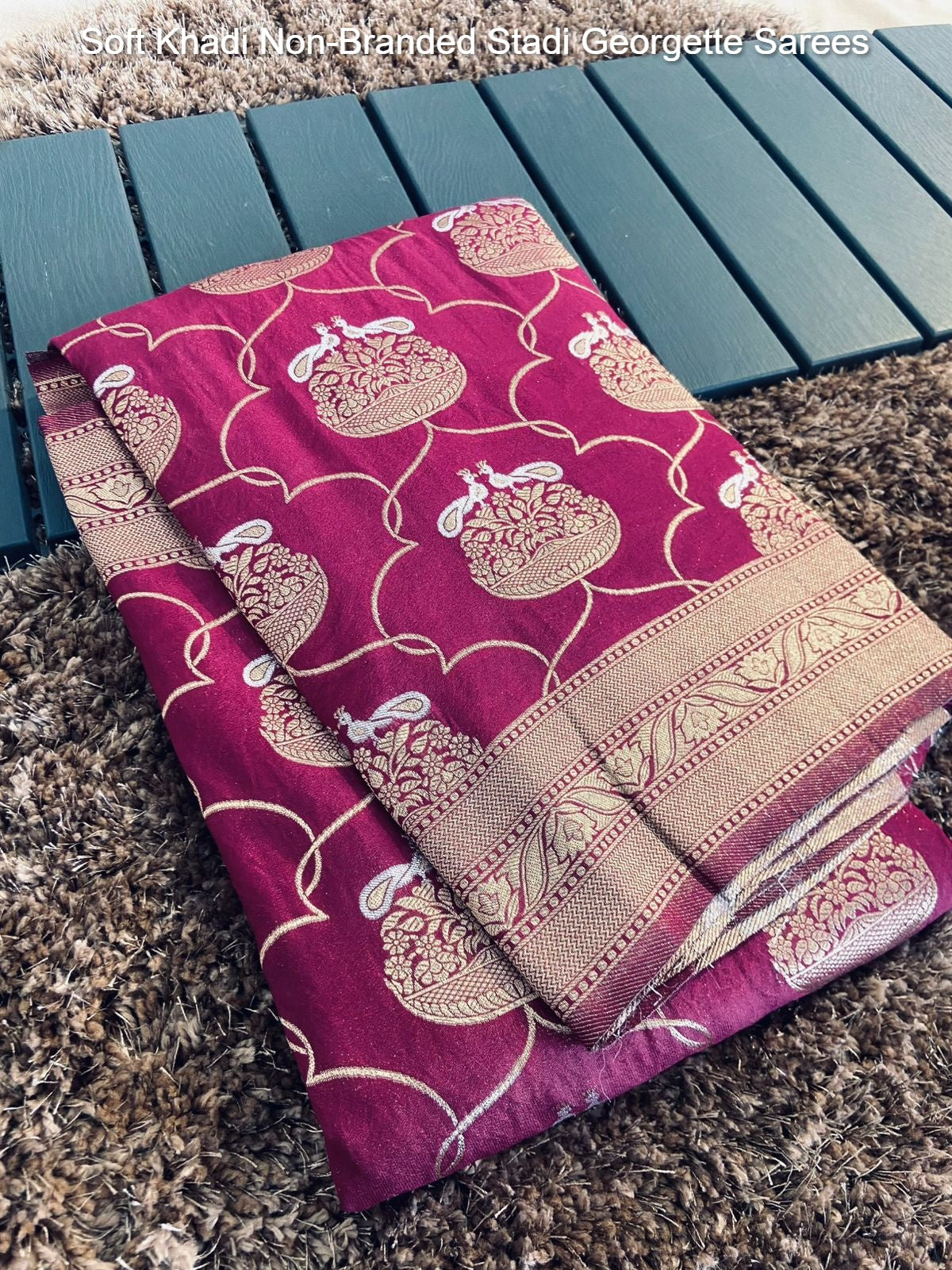 Soft Khadi Non-Branded Stadi Georgette Sarees