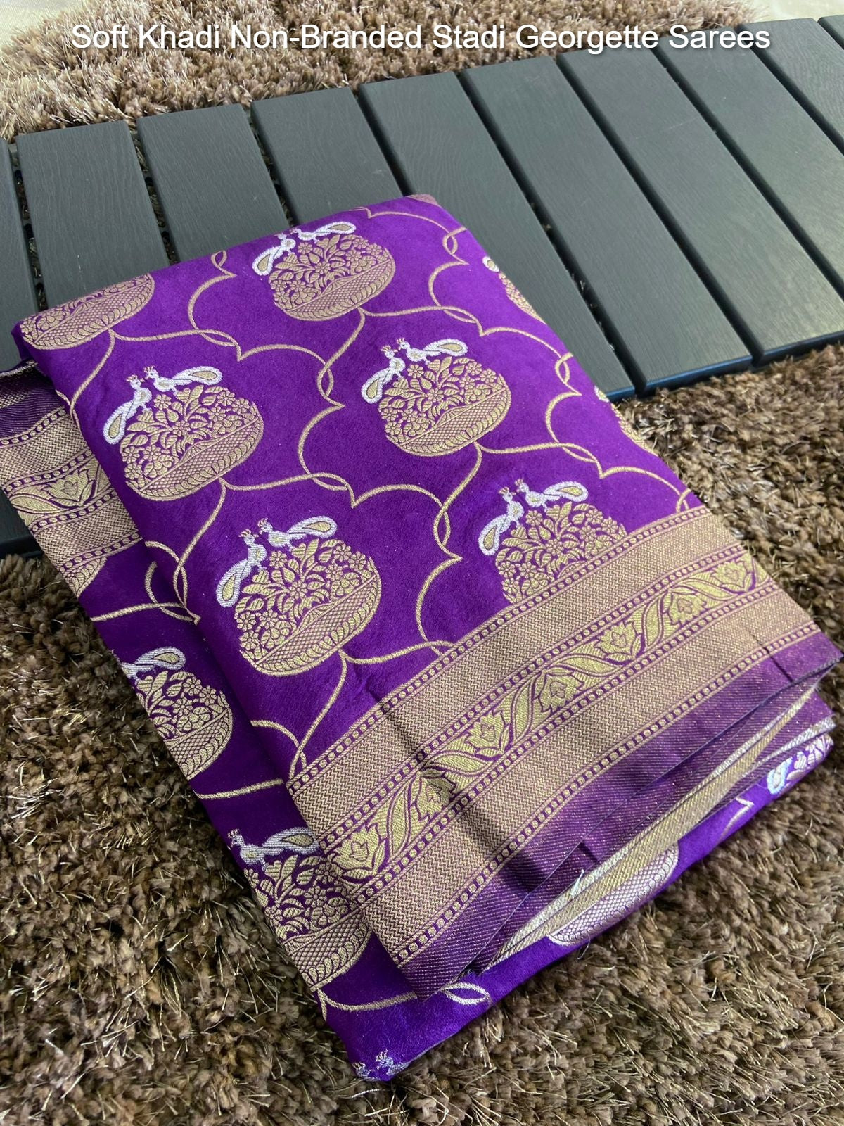 Soft Khadi Non-Branded Stadi Georgette Sarees