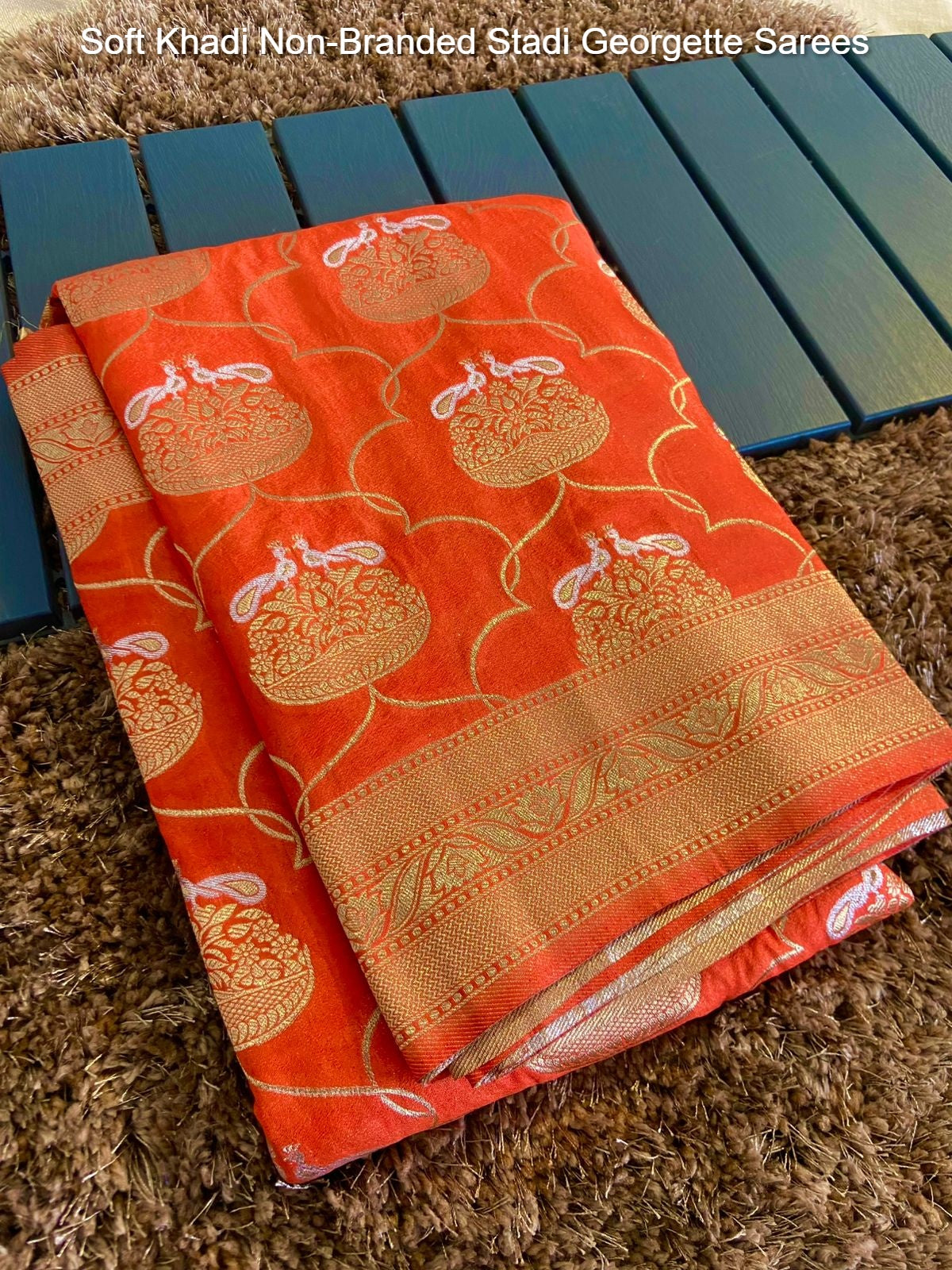Soft Khadi Non-Branded Stadi Georgette Sarees