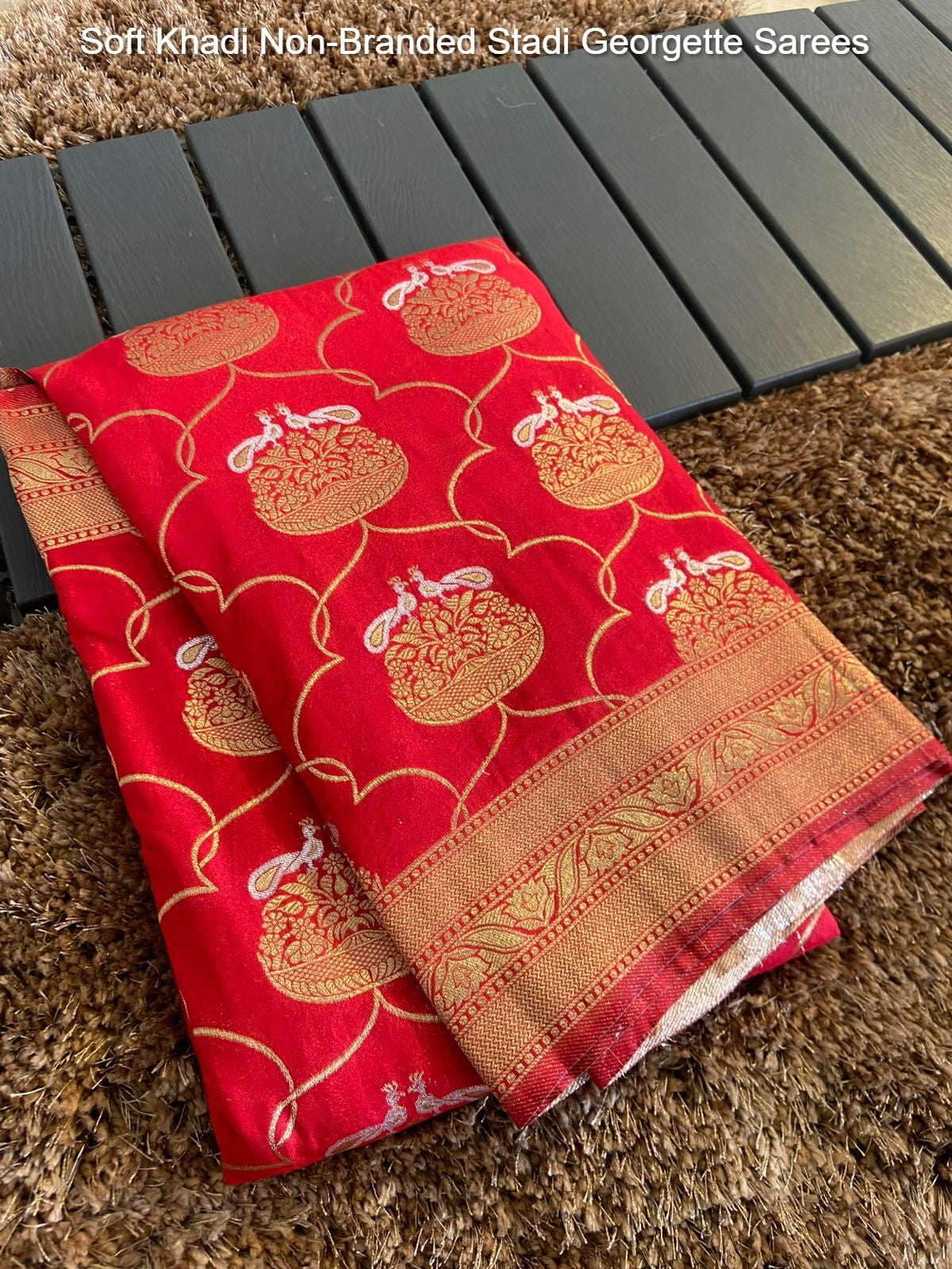 Soft Khadi Non-Branded Stadi Georgette Sarees