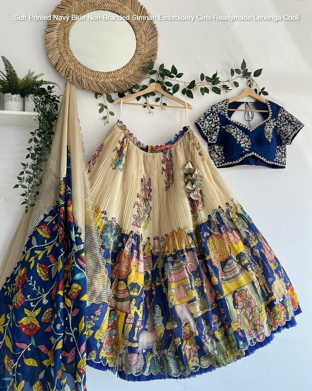 Soft Printed Non-Branded Stmnan Embroidery Girls Readymade Lehenga Choli
