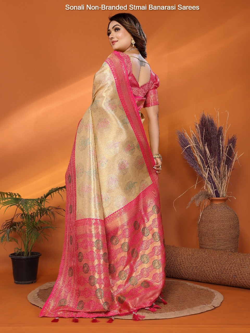 Sonali Non-Branded Stmai Banarasi Sarees