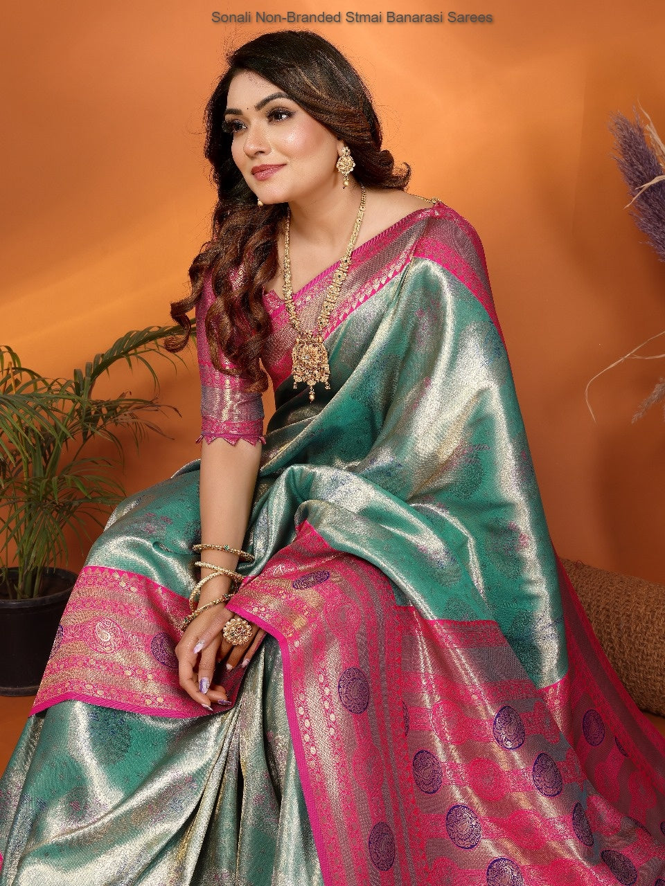 Sonali Non-Branded Stmai Banarasi Sarees