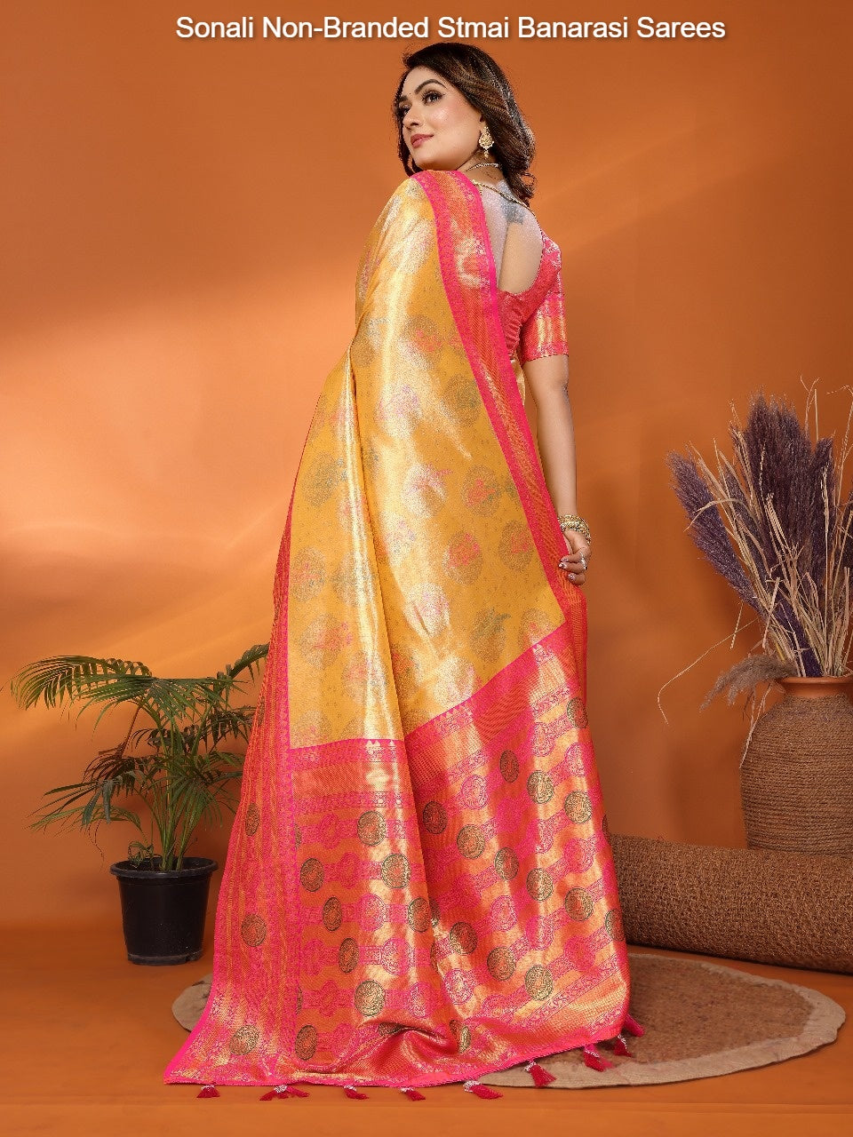 Sonali Non-Branded Stmai Banarasi Sarees