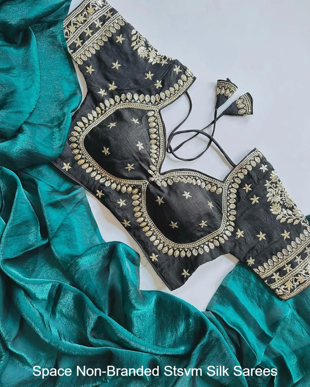 Space Non-Branded Stsvm Silk Sarees