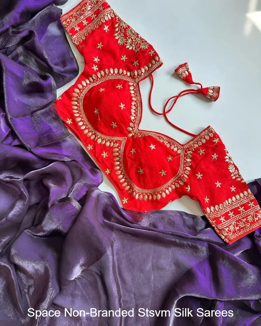 Space Non-Branded Stsvm Silk Sarees