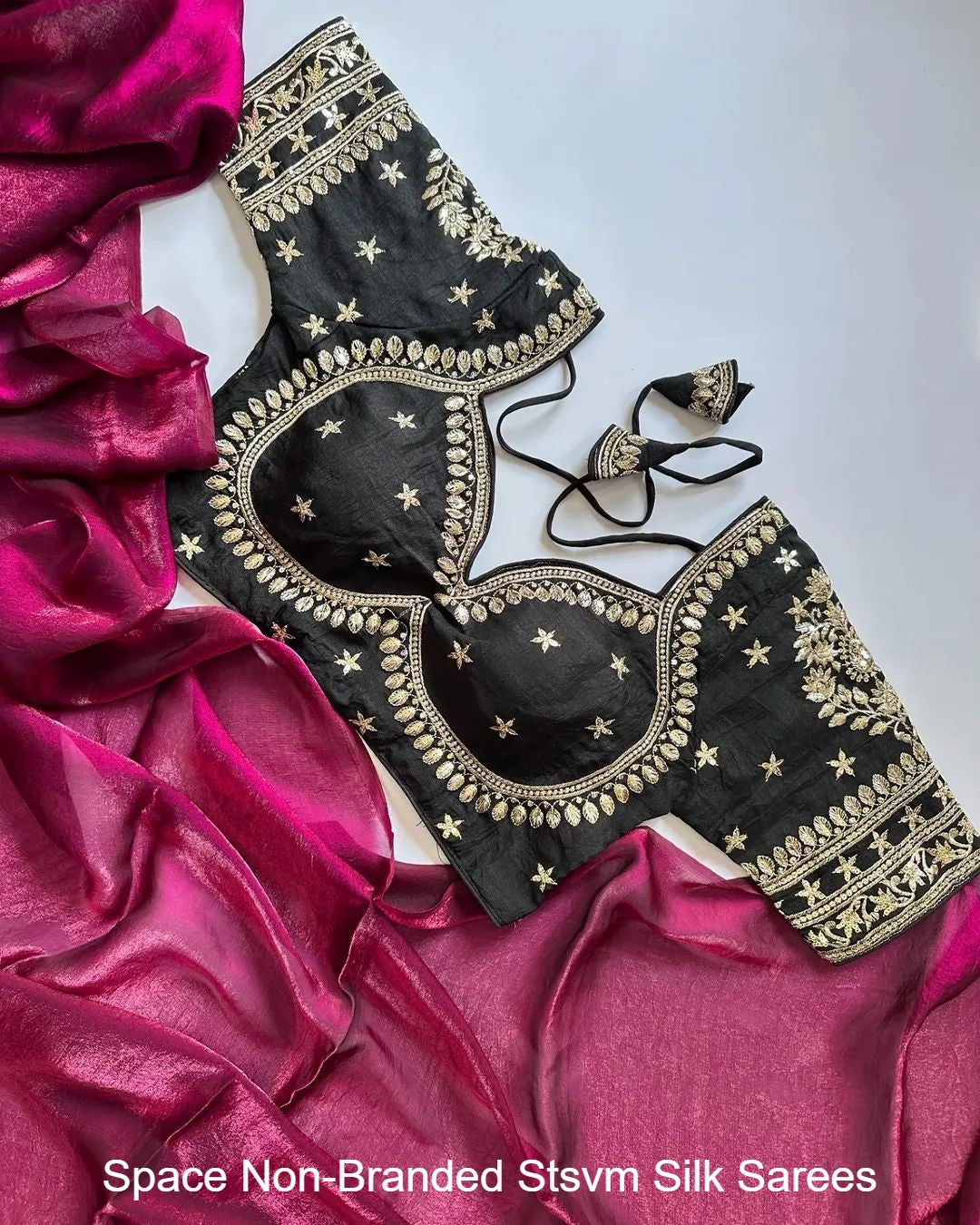 Space Non-Branded Stsvm Silk Sarees