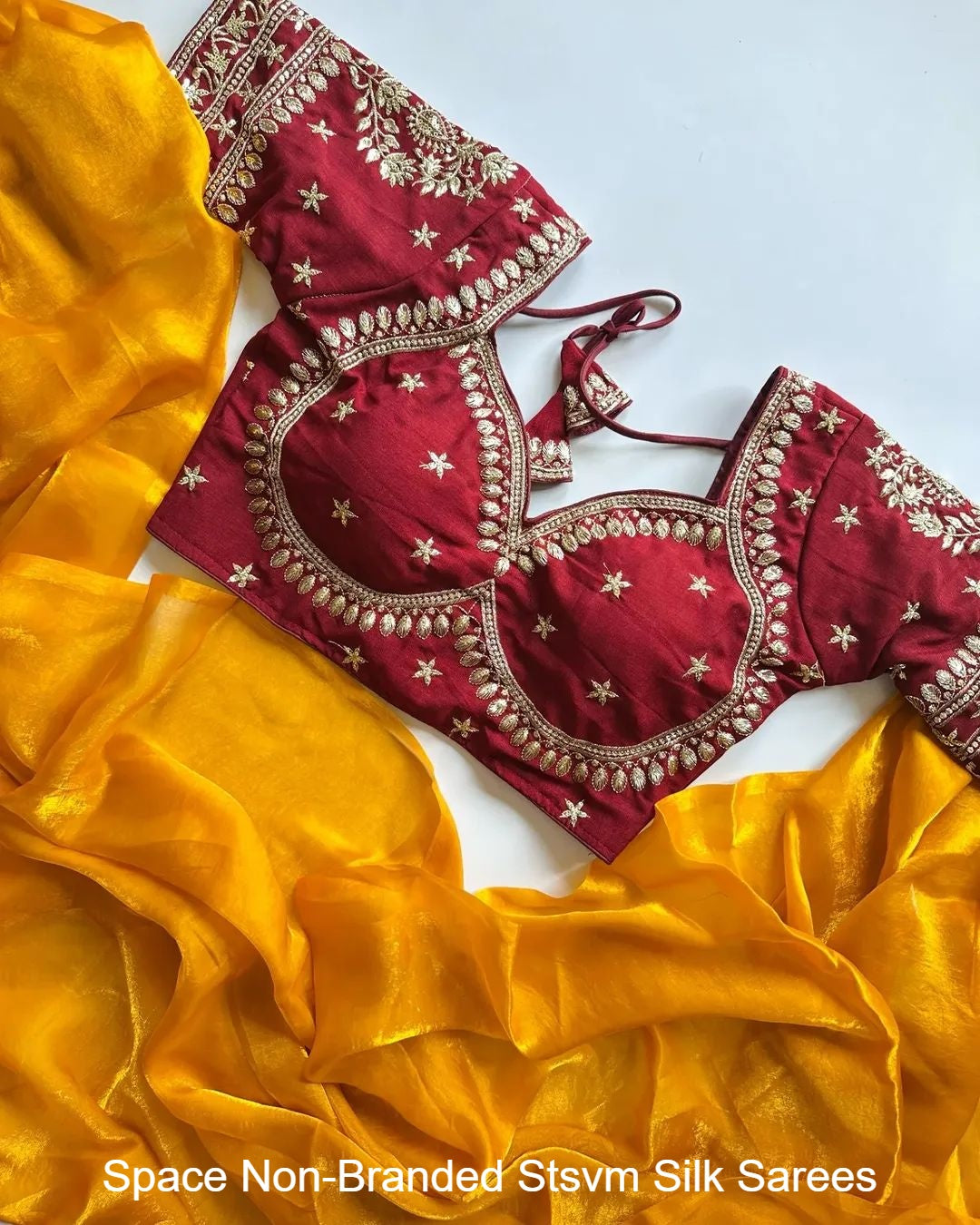 Space Non-Branded Stsvm Silk Sarees