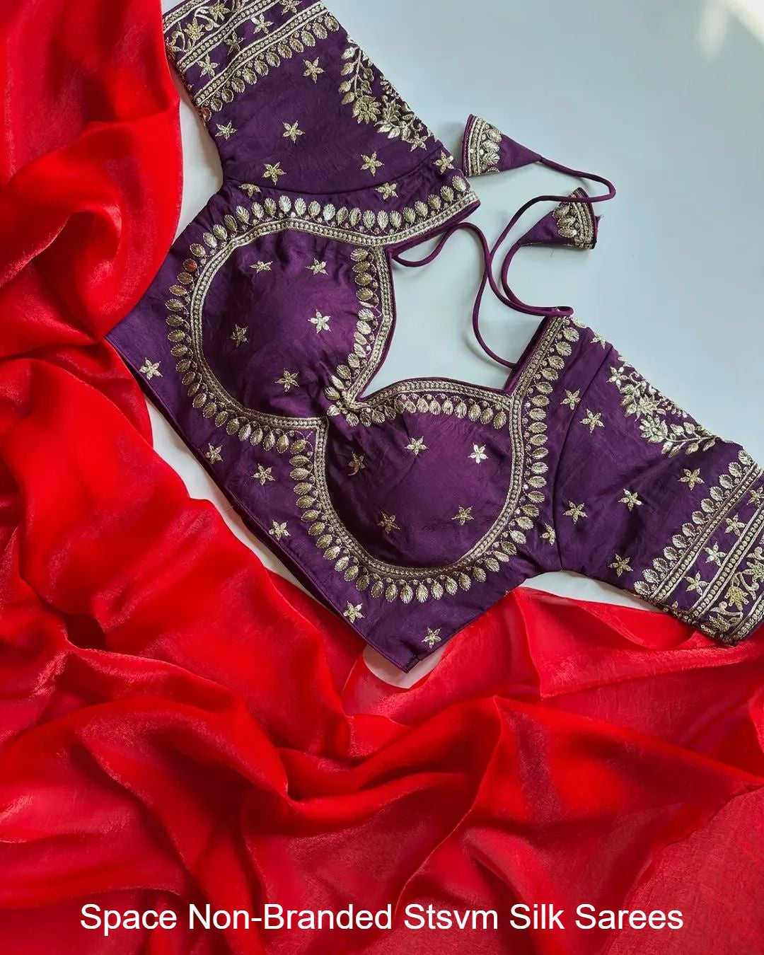 Space Non-Branded Stsvm Silk Sarees