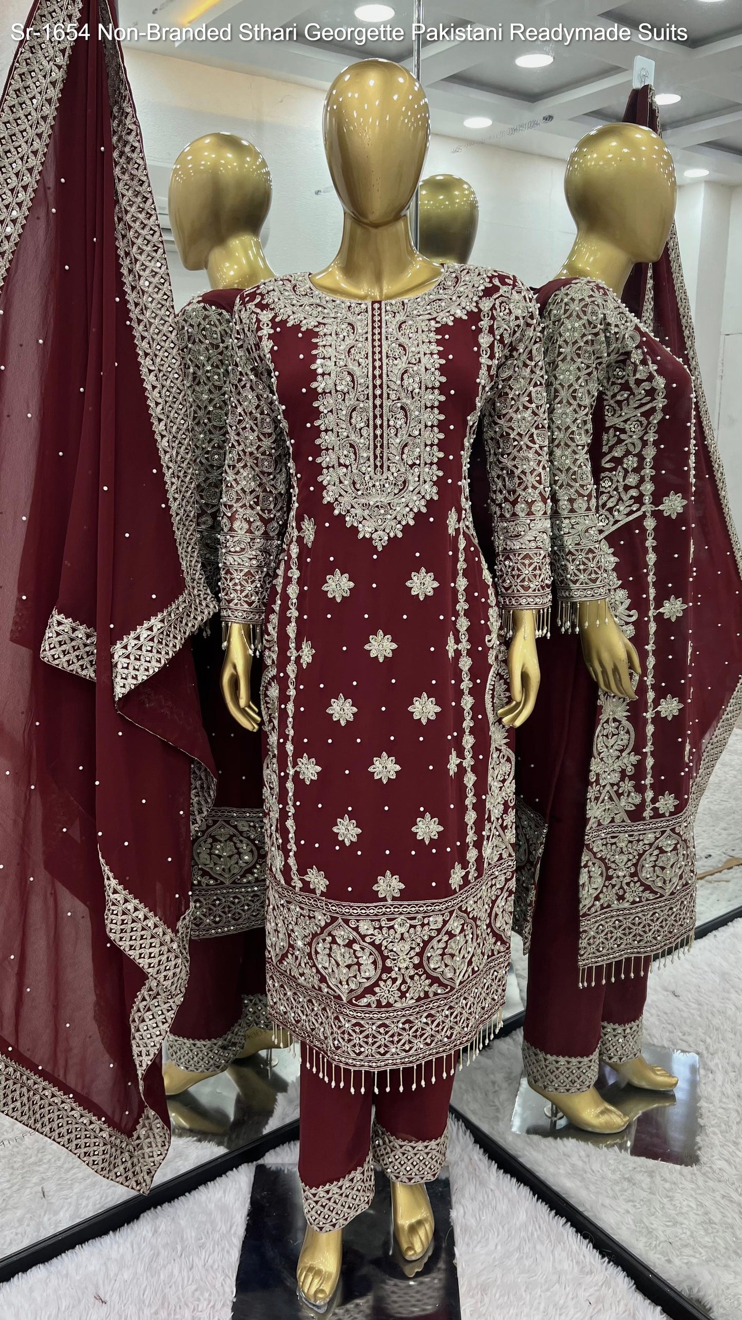 Sr-1654 Sthari Georgette Pakistani Readymade Suits