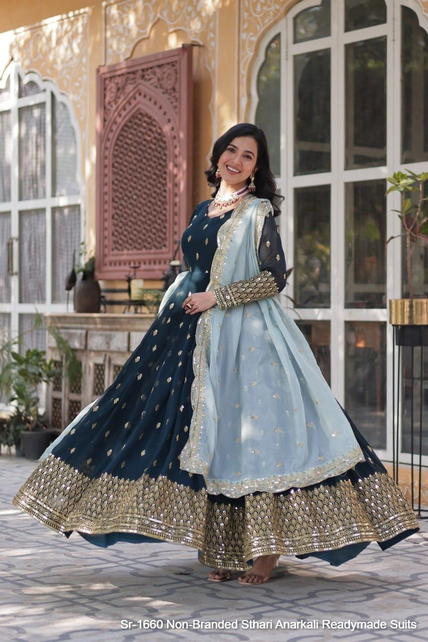 Sr-1660 Sthari Anarkali Readymade Suits