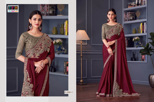 Ss-30001-A Silver Screen Tfh Silk Sarees
