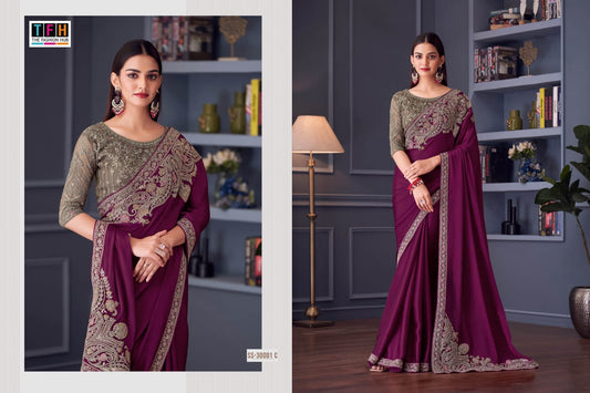 Ss-30001-C Silver Screen Tfh Silk Sarees