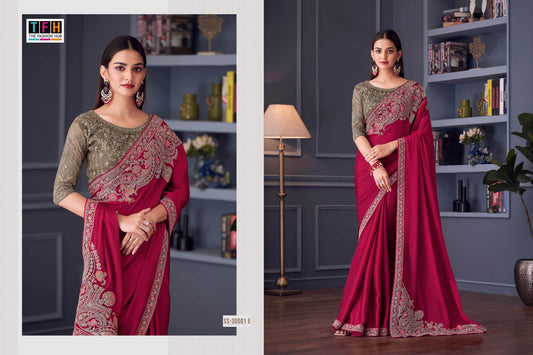 Ss-30001-E Silver Screen Tfh Silk Sarees