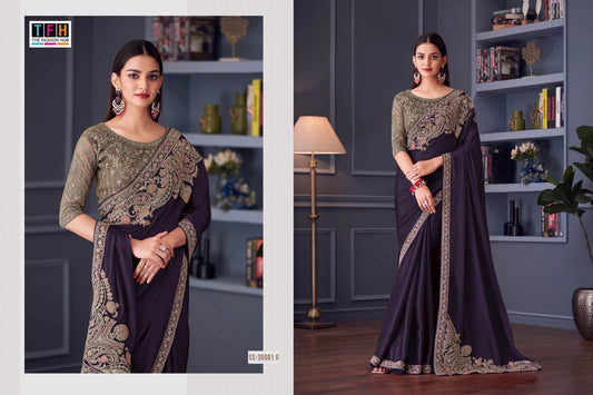 Ss-30001-G Silver Screen Tfh Silk Sarees