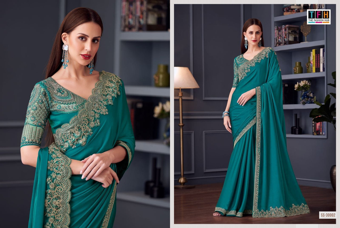 Ss-30002 Silver Screen 20 Tfh Silk Sarees