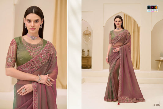 Ss-33003 Silver Screen 23 Tfh Georgette Sarees