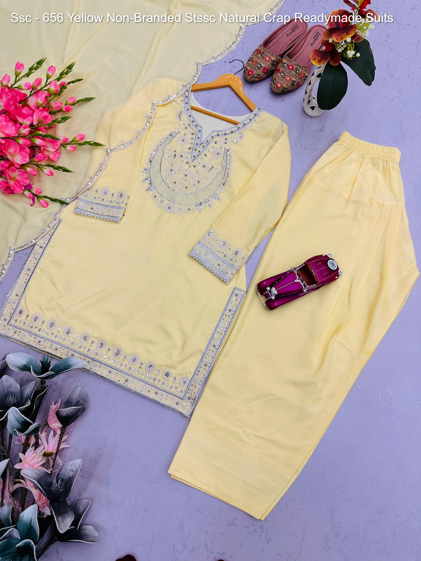 Ssc - 656 Yellow Non-Branded Stssc Natural Crap Readymade Suits