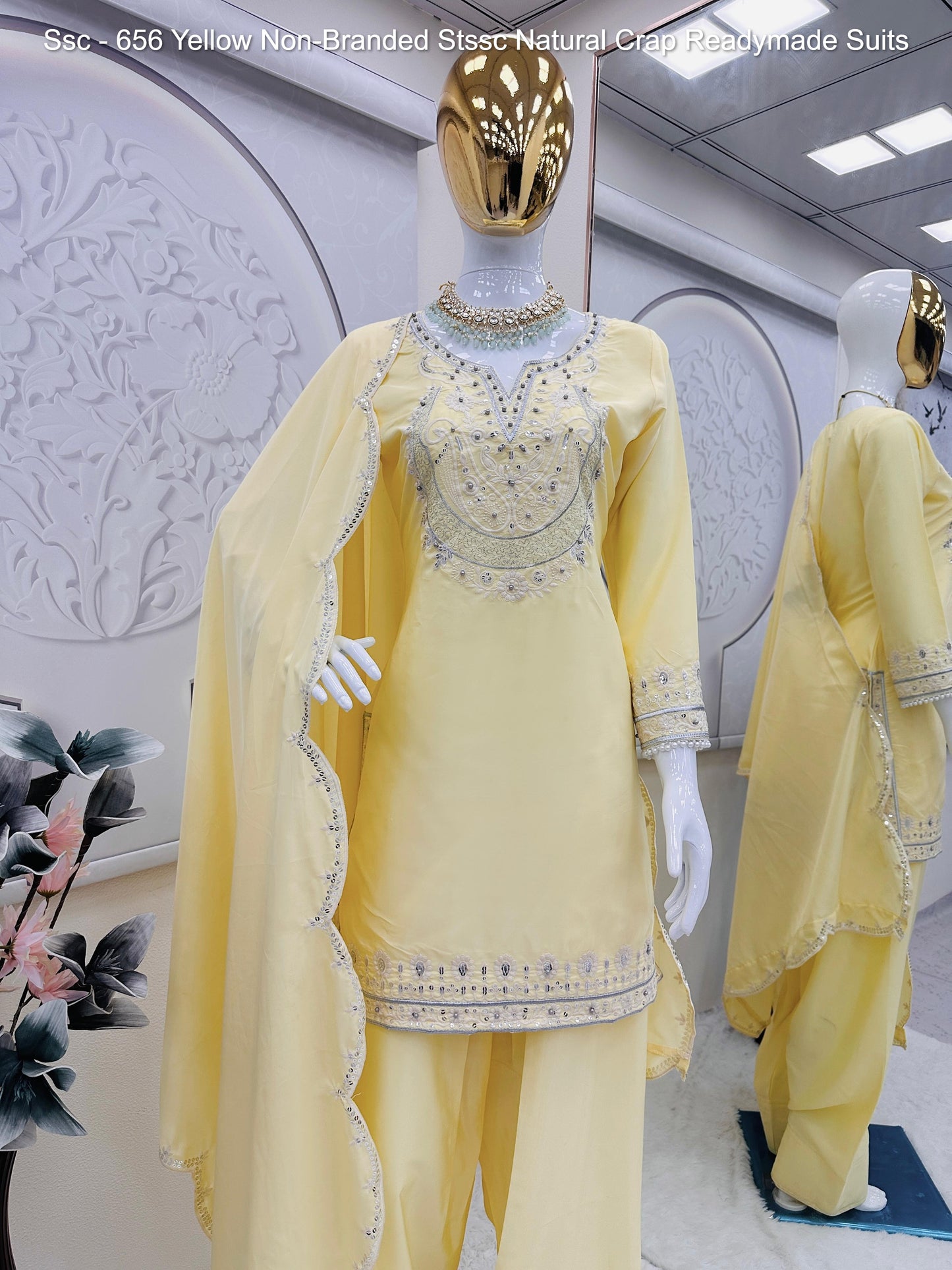 Ssc - 656 Yellow Non-Branded Stssc Natural Crap Readymade Suits