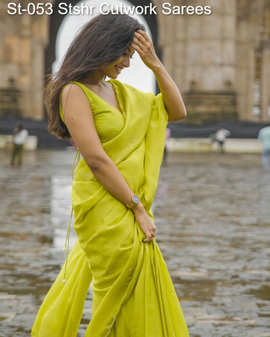 St-053 Stshr Cutwork Sarees