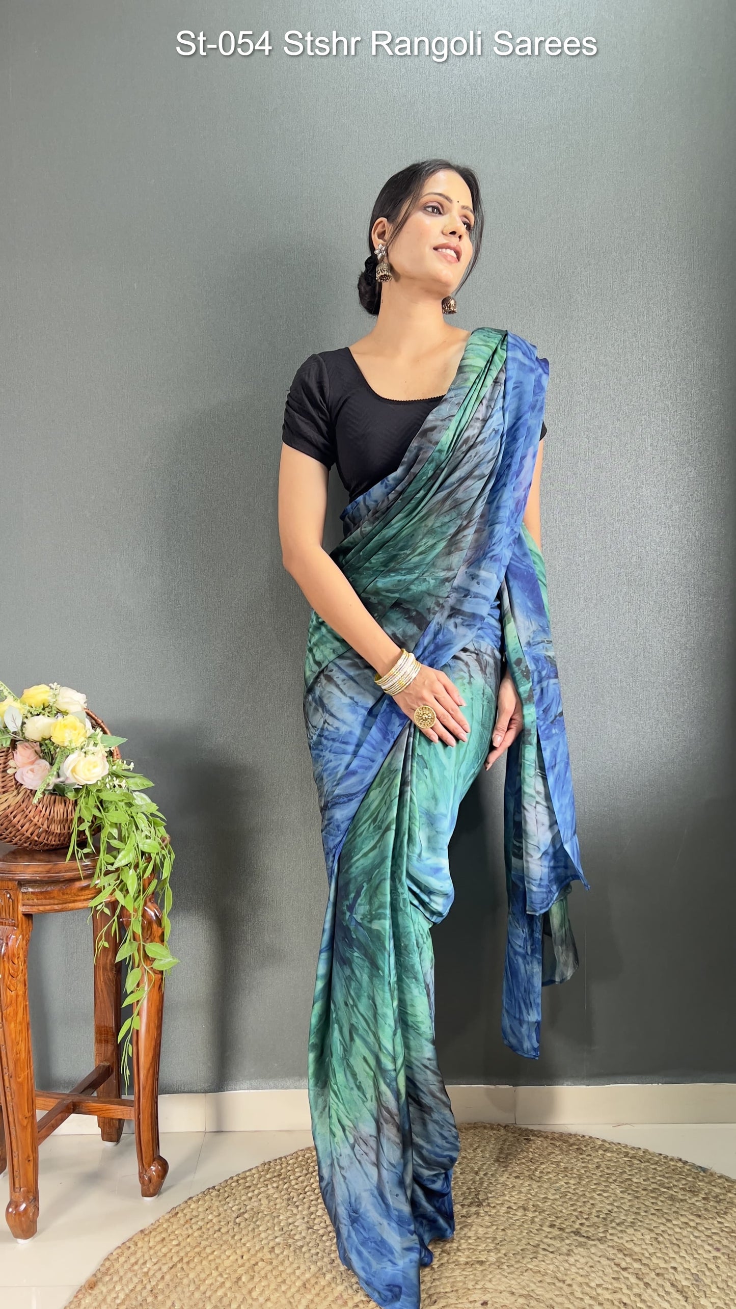 St-054 Stshr Rangoli Sarees