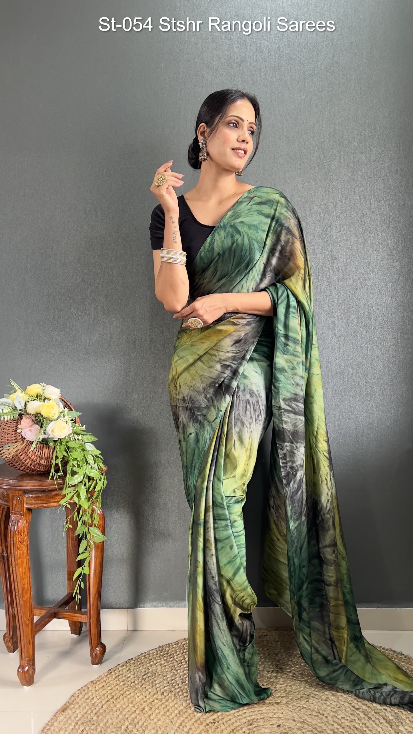 St-054 Stshr Rangoli Sarees