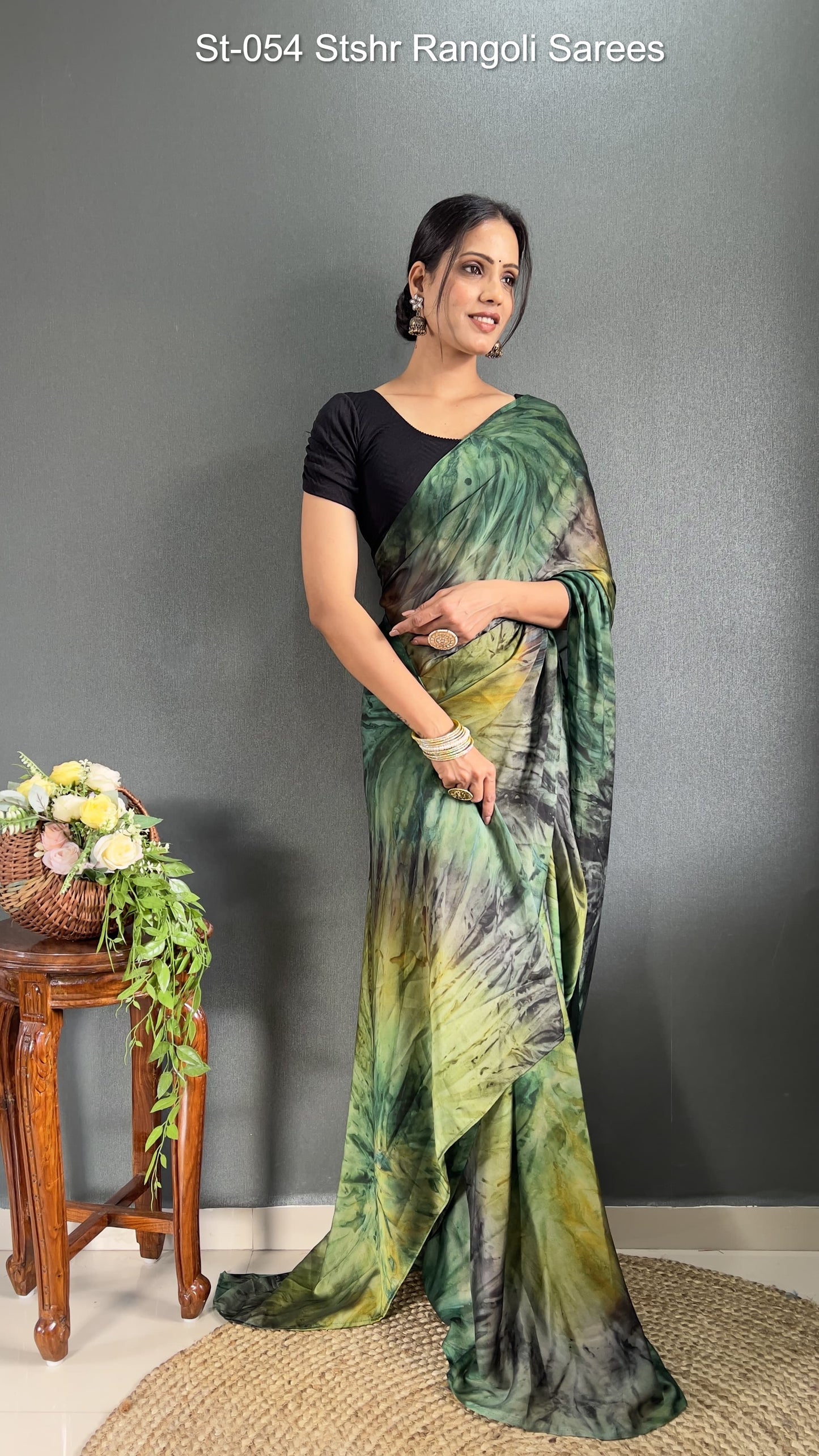 St-054 Stshr Rangoli Sarees