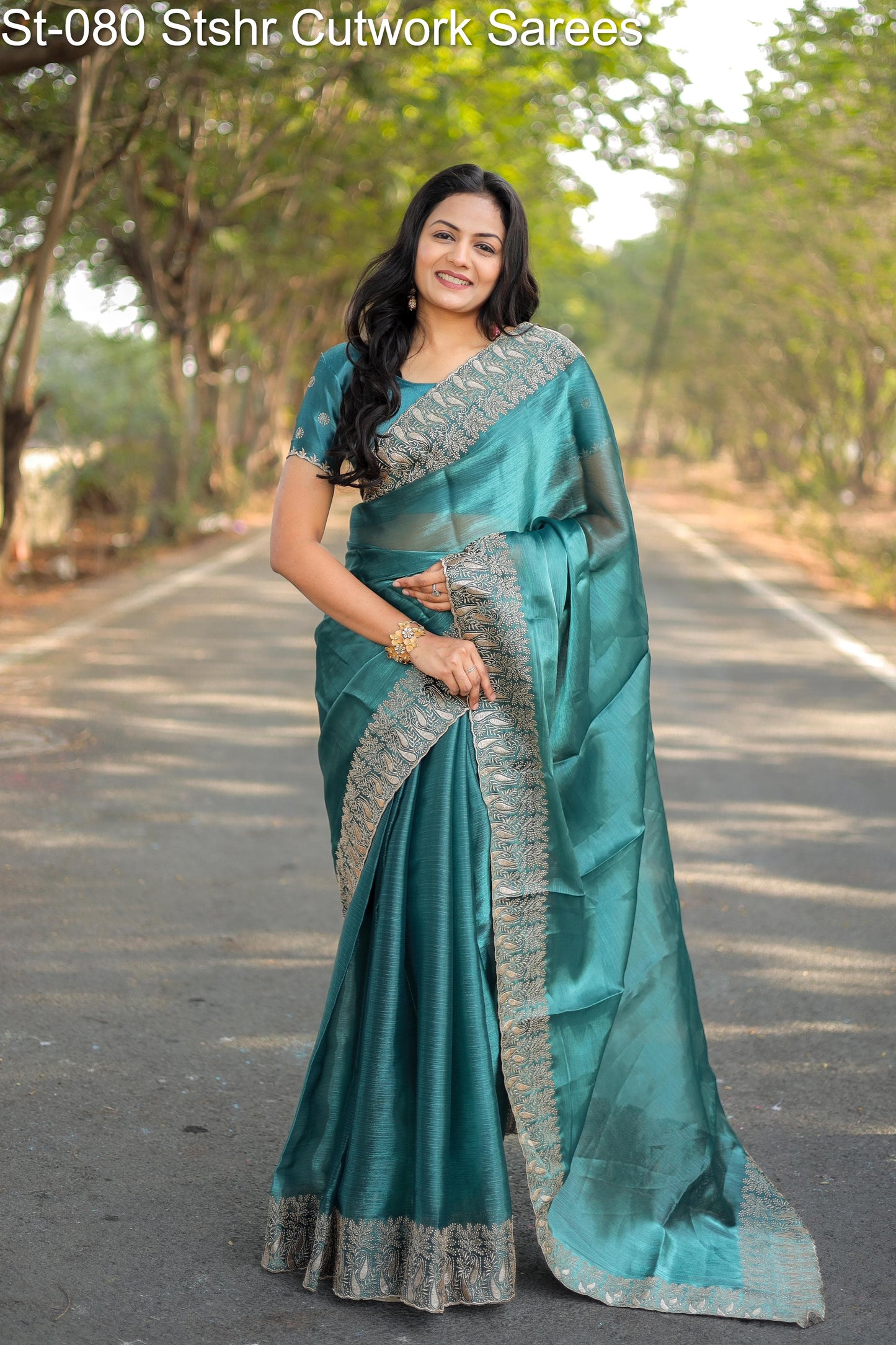 St-080 Stshr Cutwork Sarees