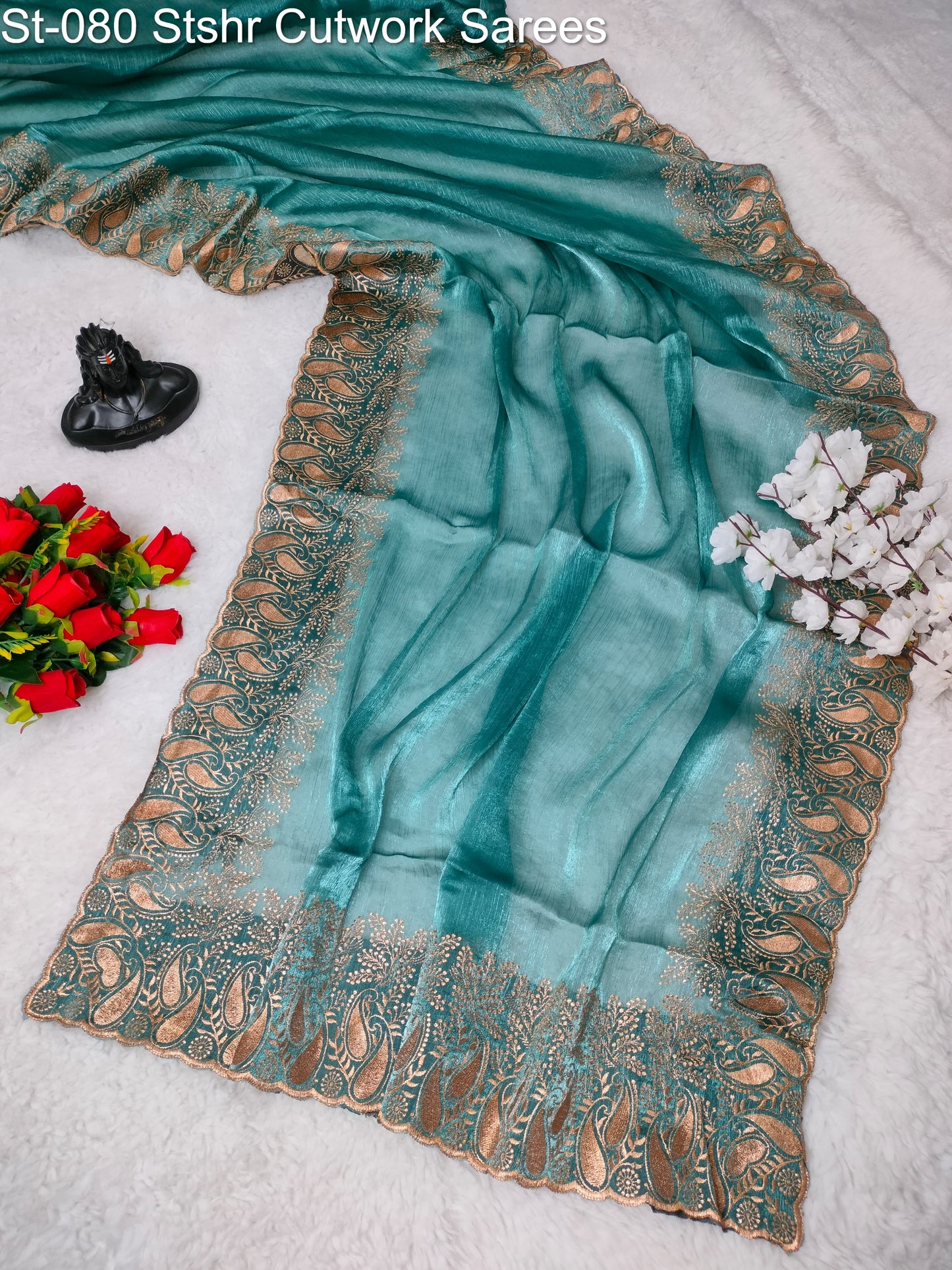 St-080 Stshr Cutwork Sarees