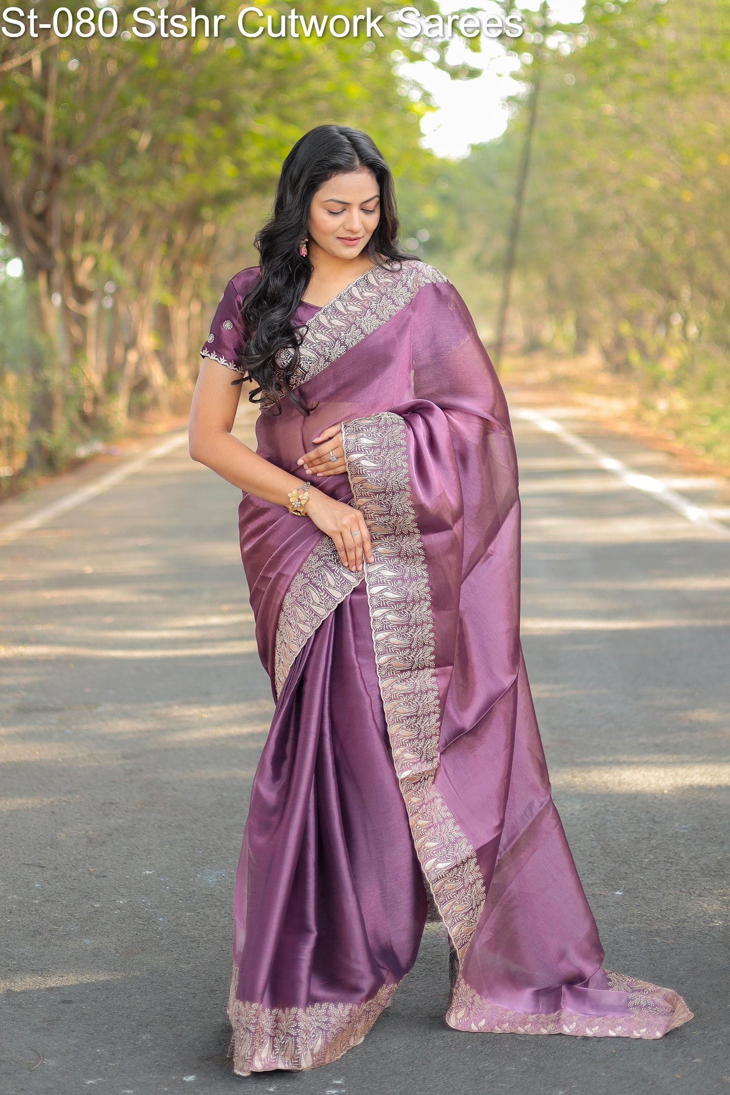 St-080 Stshr Cutwork Sarees