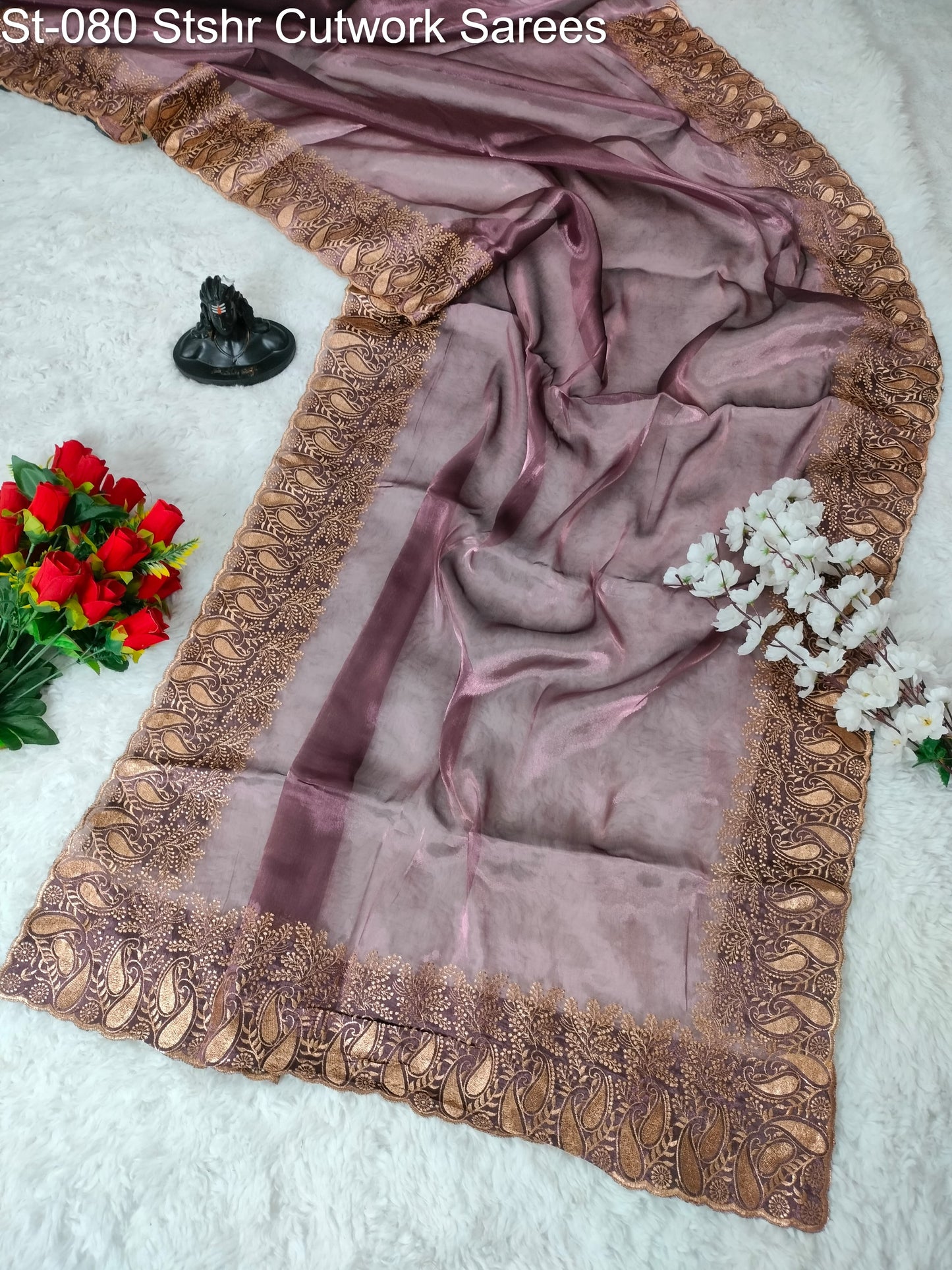 St-080 Stshr Cutwork Sarees