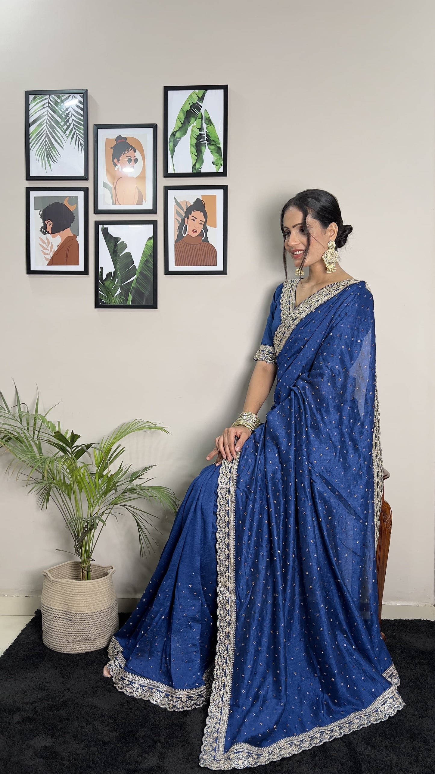 St-096 Stshr Cut Work Sarees