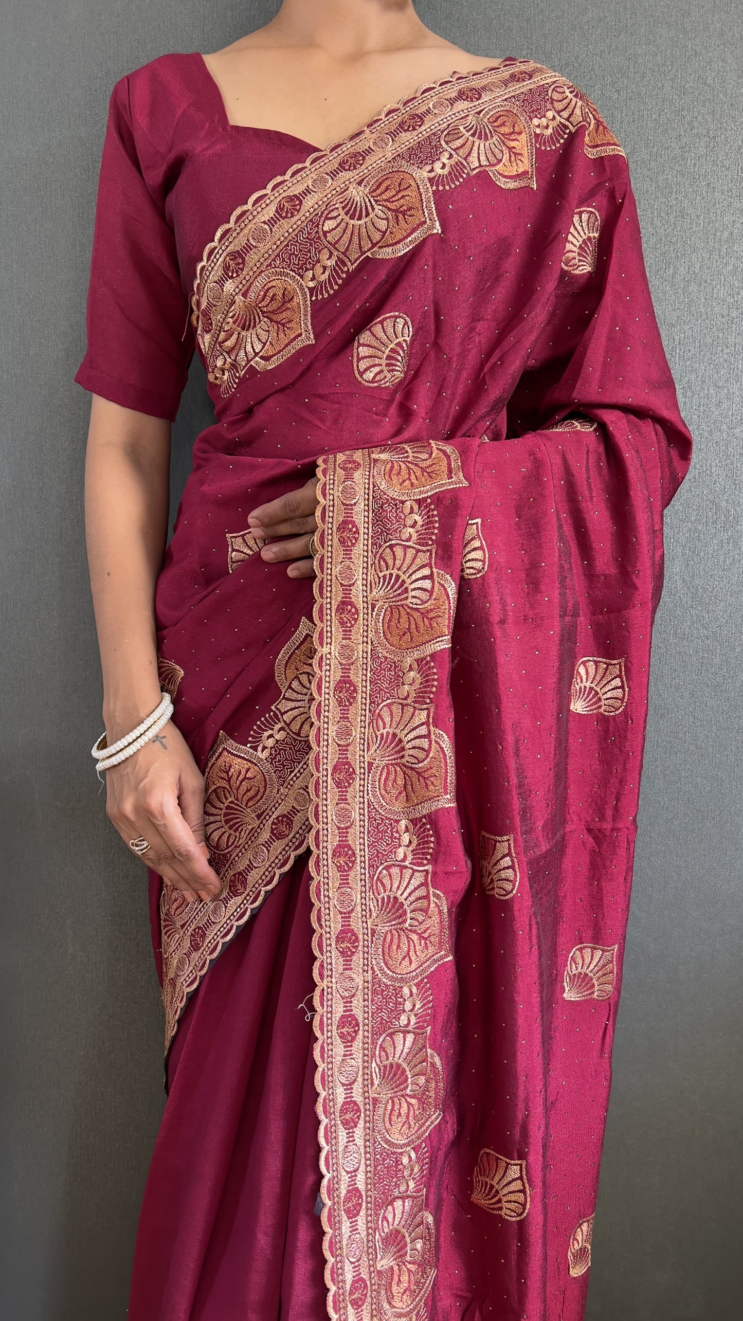 St-122 Stshr Vichitra Silk Sarees