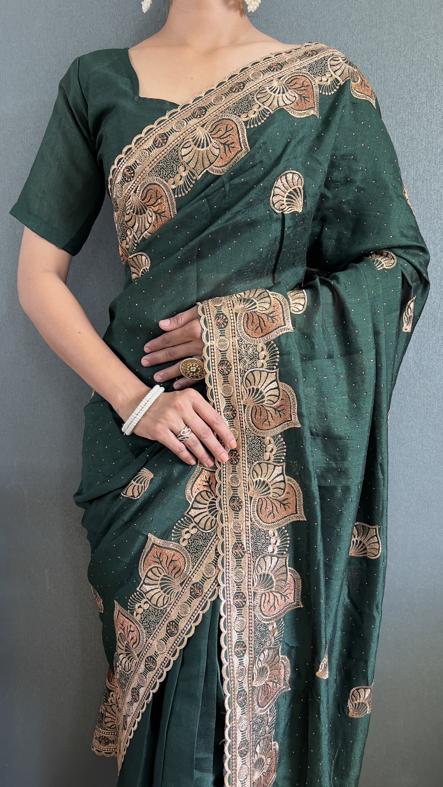 St-122 Stshr Vichitra Silk Sarees