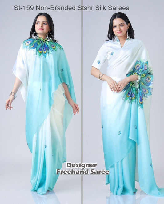 St-159 Non-Branded Stshr Silk Sarees