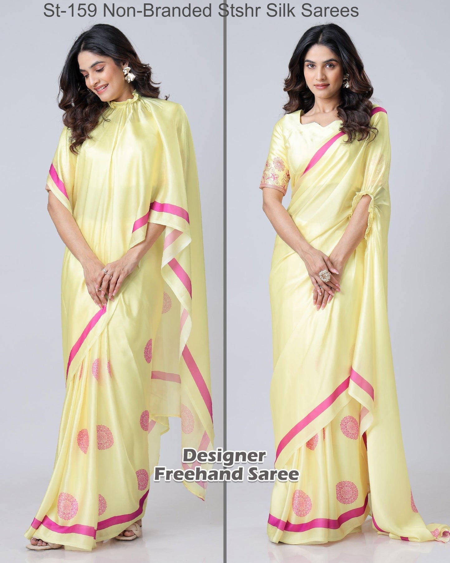 St-159 Non-Branded Stshr Silk Sarees