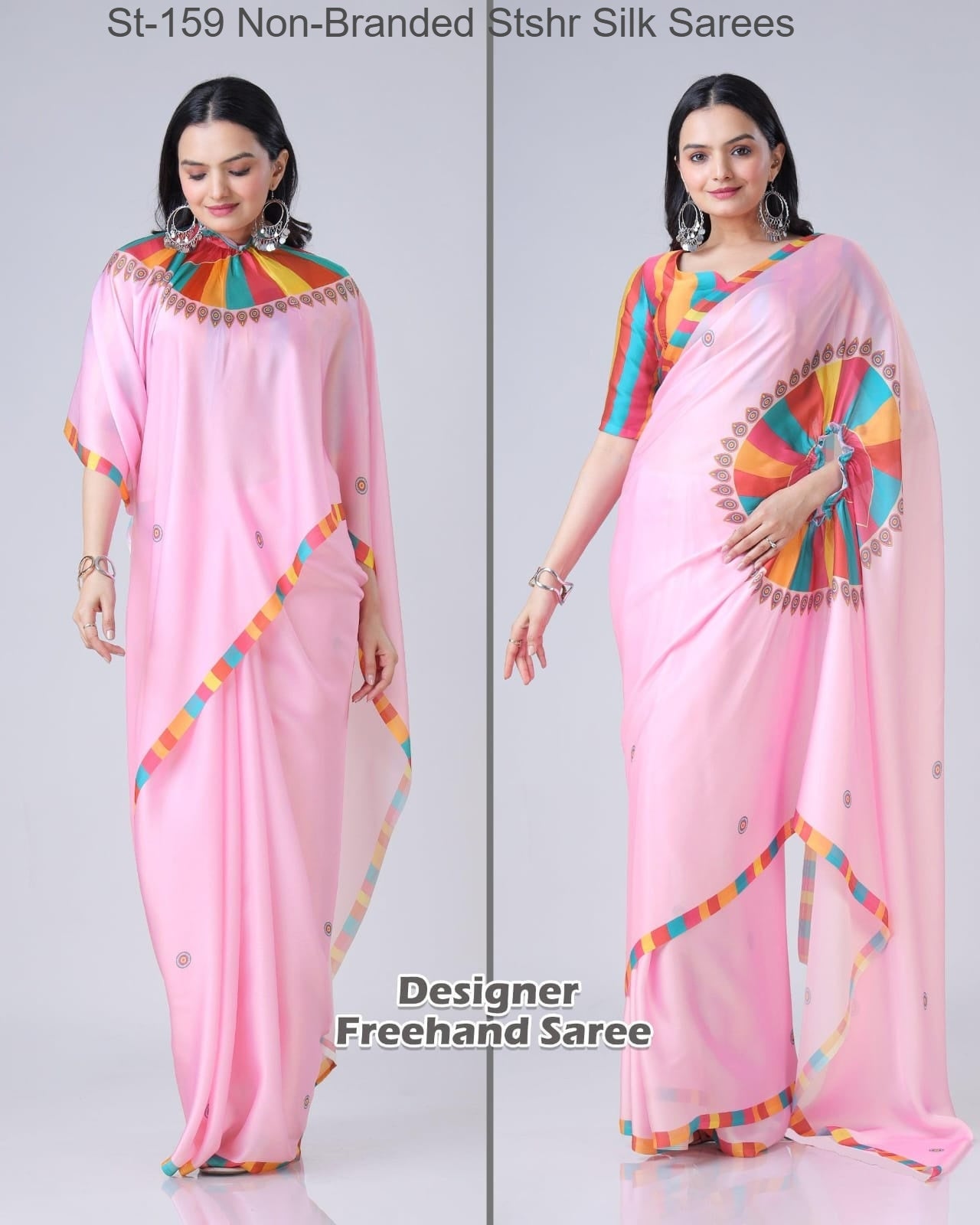 St-159 Non-Branded Stshr Silk Sarees