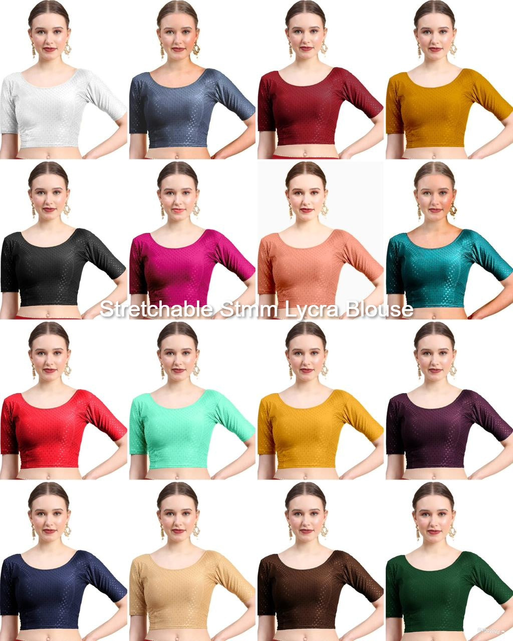 Stretchable Stmm Lycra Blouse