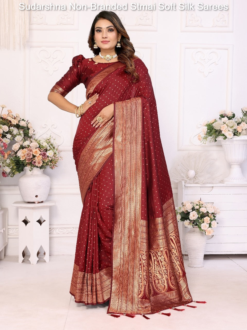 Sudarshna Non-Branded Stmai Soft Silk Sarees