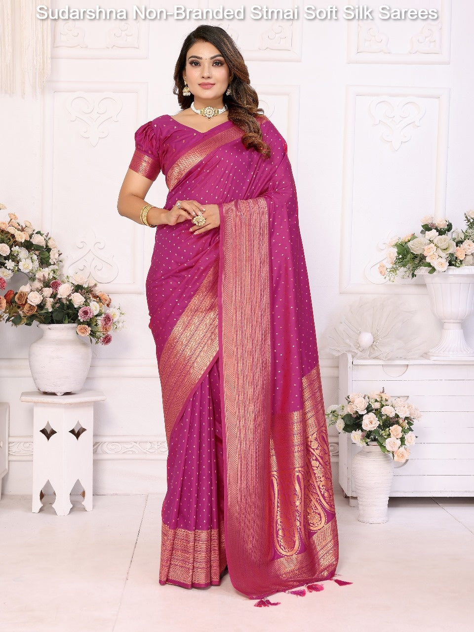 Sudarshna Non-Branded Stmai Soft Silk Sarees
