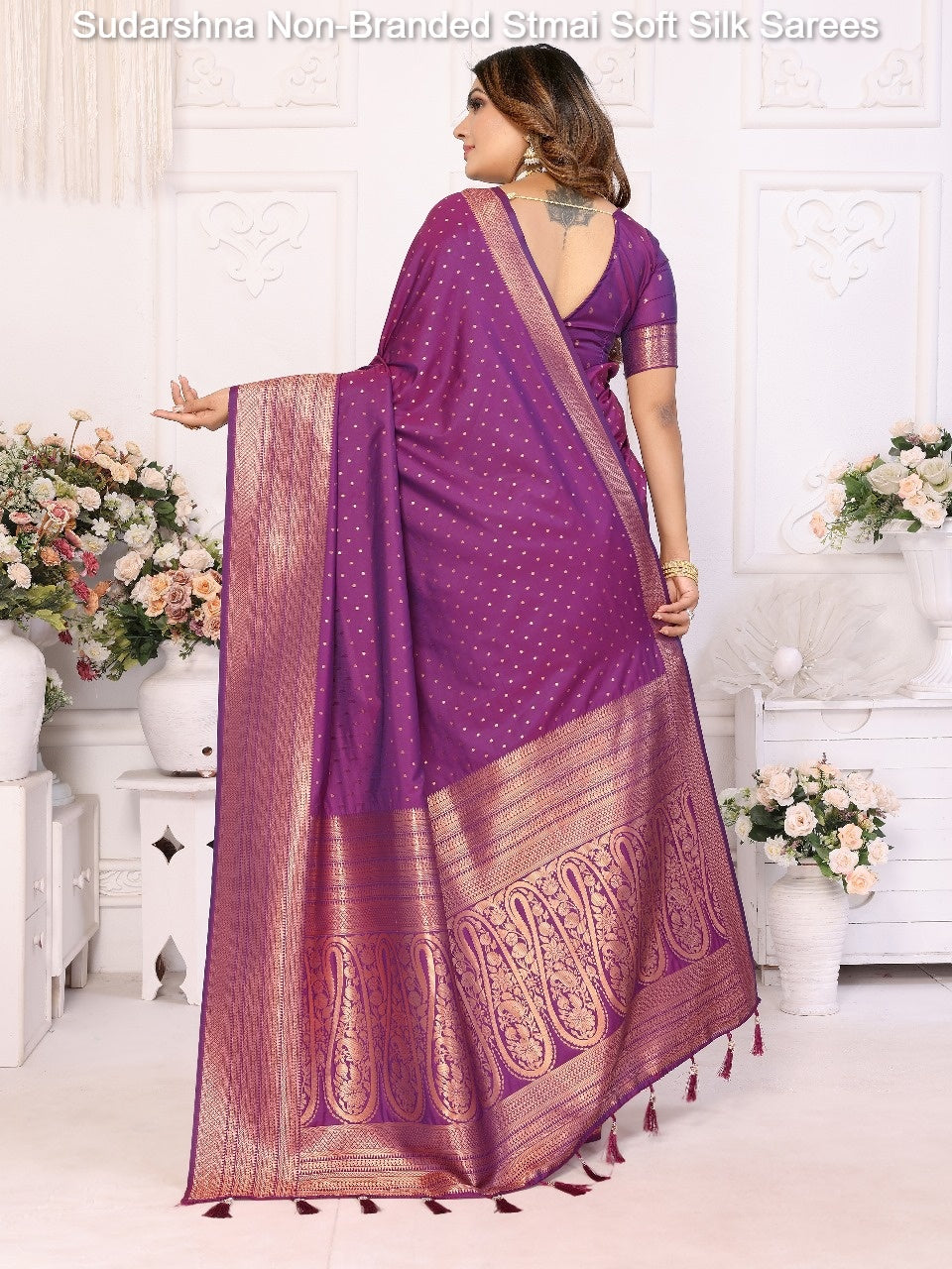 Sudarshna Non-Branded Stmai Soft Silk Sarees