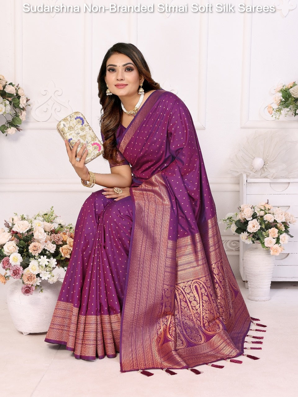 Sudarshna Non-Branded Stmai Soft Silk Sarees