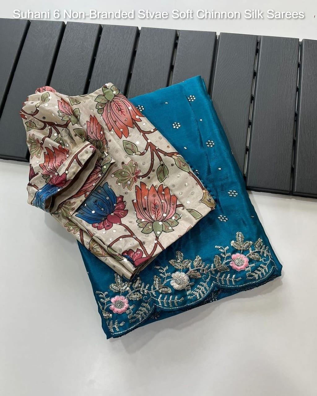 Suhani 6 Non-Branded Stvae Soft Chinnon Silk Sarees