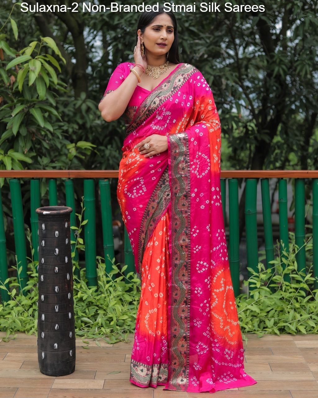 Sulaxna-2 Non-Branded Stmai Silk Sarees
