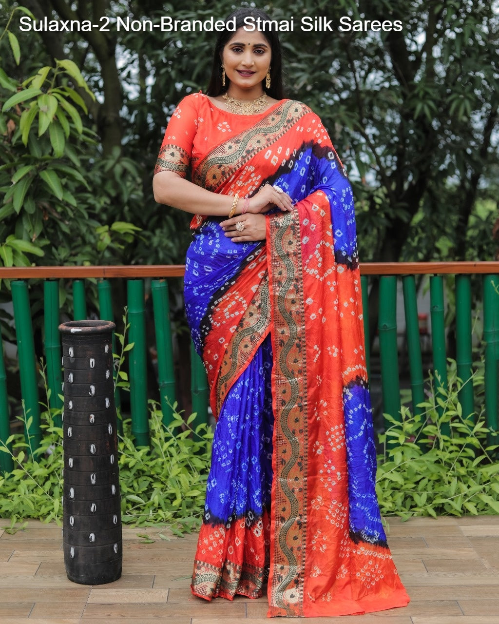 Sulaxna-2 Non-Branded Stmai Silk Sarees