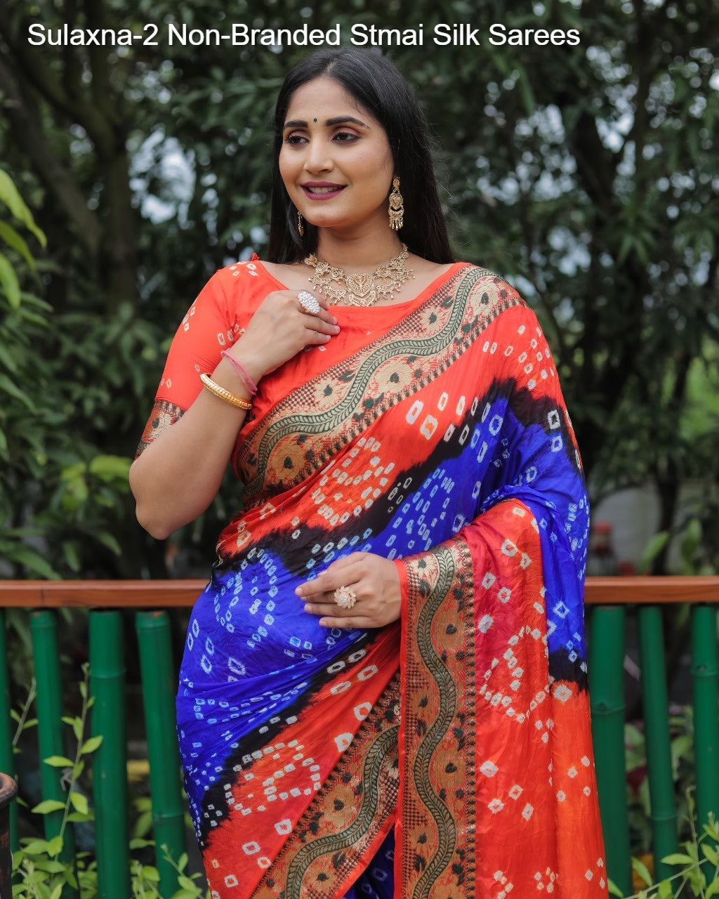 Sulaxna-2 Non-Branded Stmai Silk Sarees