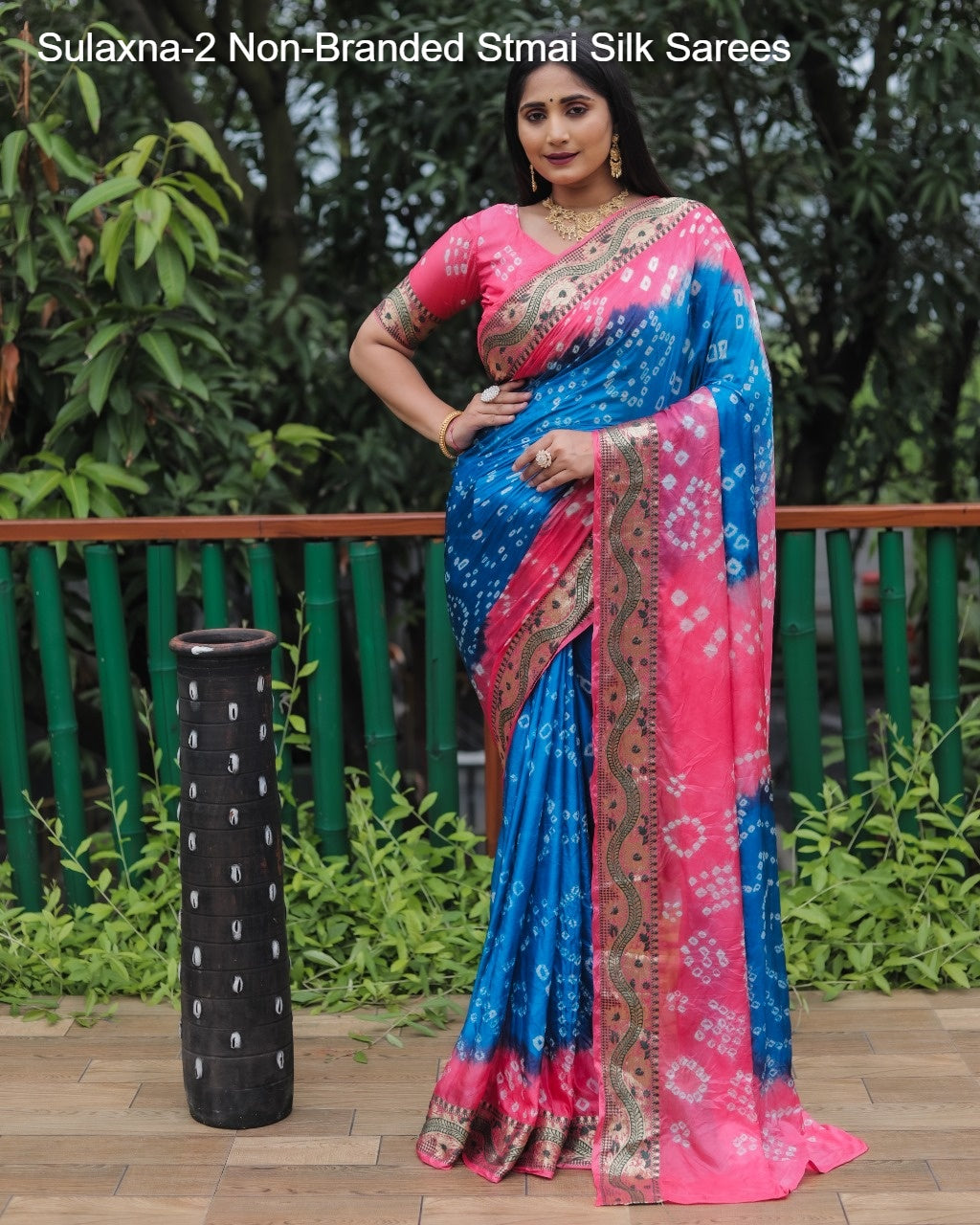 Sulaxna-2 Non-Branded Stmai Silk Sarees
